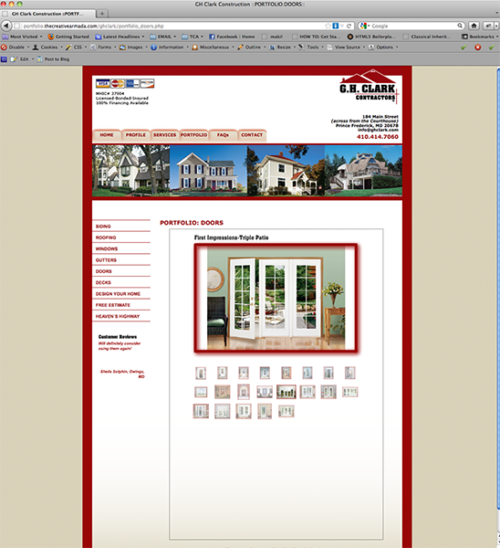 GH Clark Construction Website