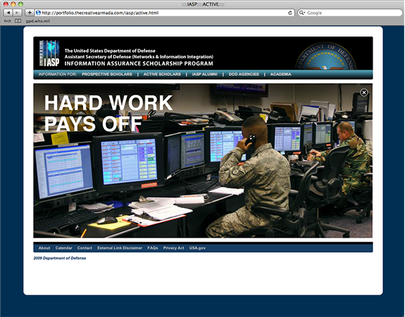 Information Assurance Scholarship Program Website
