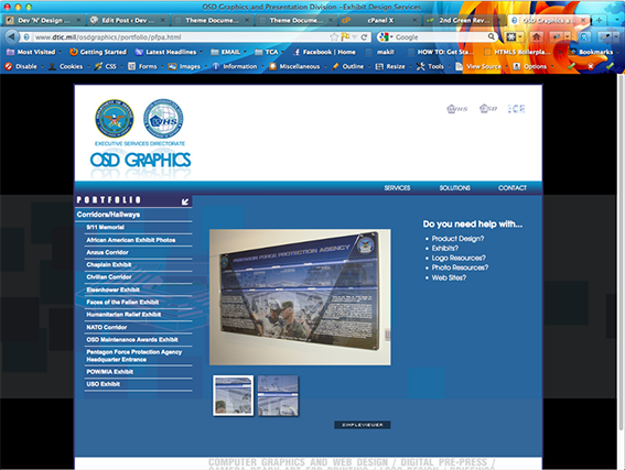 OSD Graphics Website